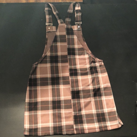 Flannel Overall Dress - Picture 4 of 5